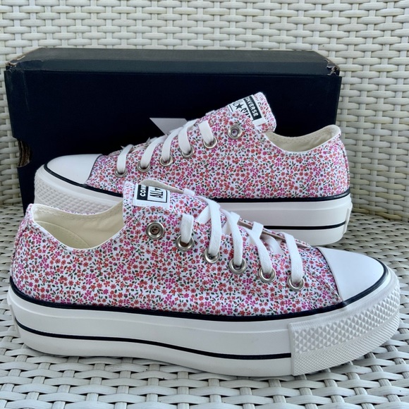 vintage floral converse platform
